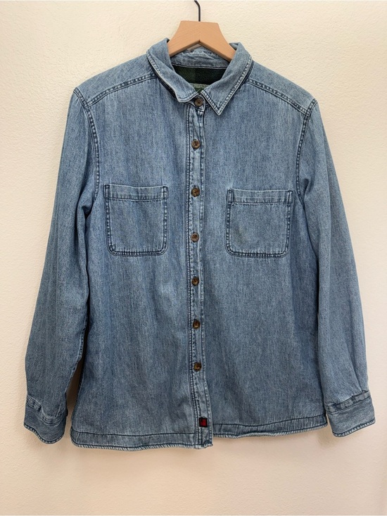 Woolrich Jackets & Blazers - Vintage Woolrich Denim Fleece Lined Shacket Medium